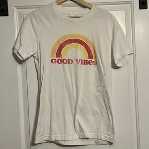 Pink Lily Good Vibes graphic T shirt